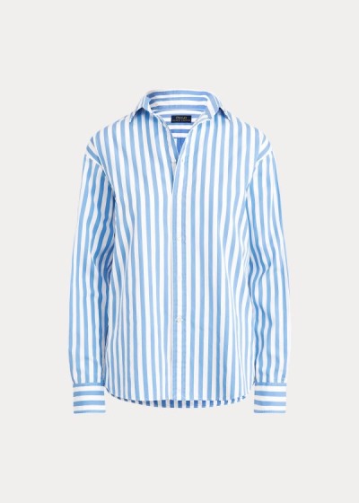 Dámské Košile Polo Ralph Lauren Striped Cotton - 94053-MSAU